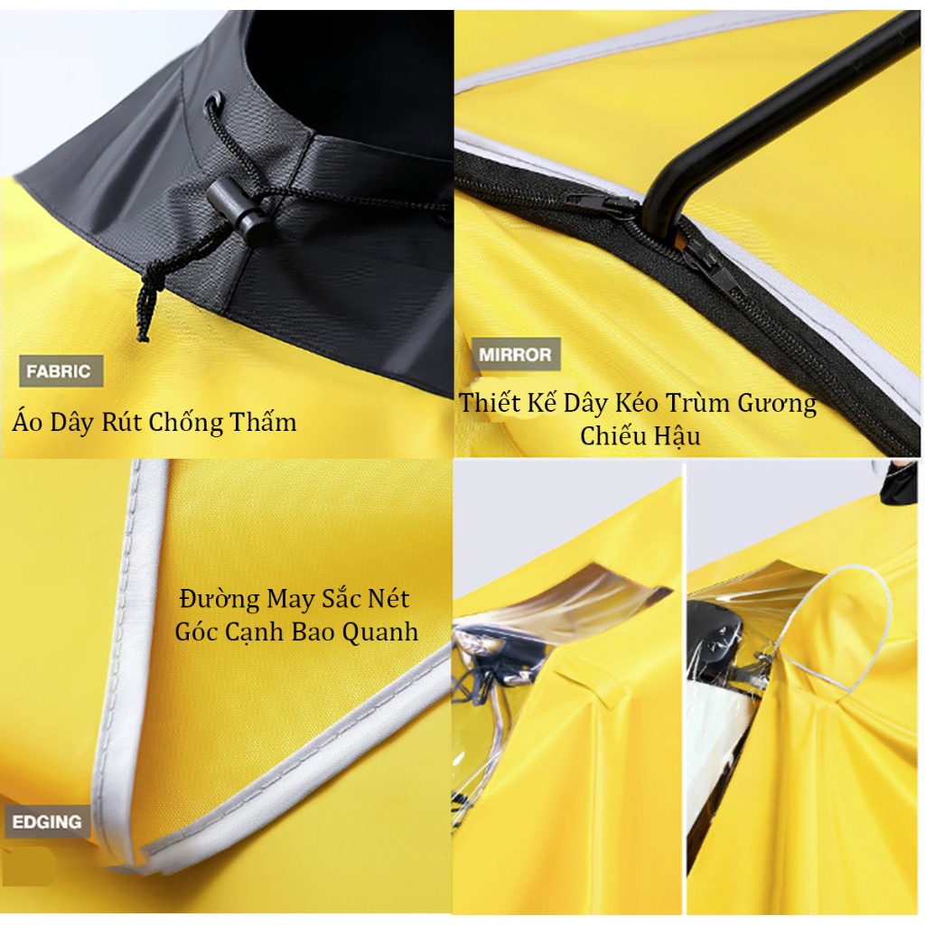 Áo Mưa Xe Máy Trùm Phủ Toàn Thân Cao Cấp