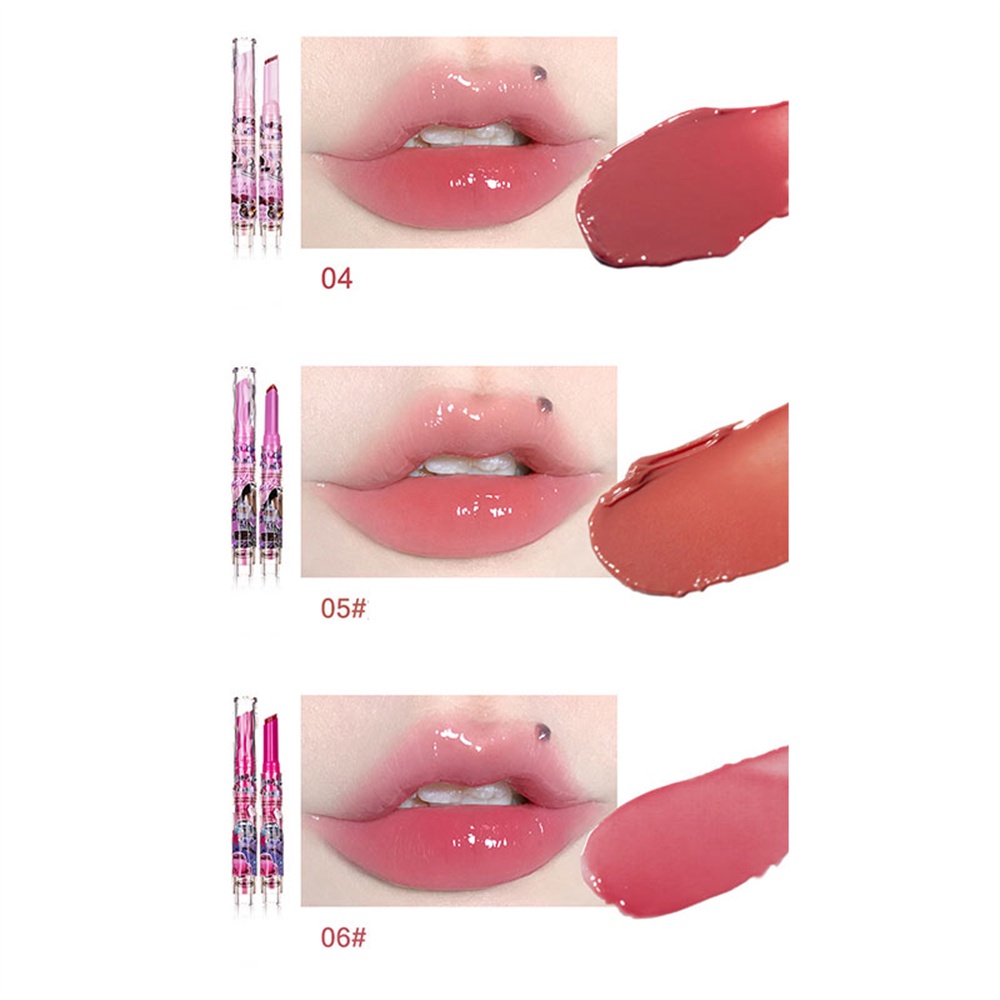 FLORTTE Son Bóng Dưỡng Ẩm Môi First Kiss Love Dính Dưỡng Ẩm Môi Nước Nhẹ Môi Men -pikalu