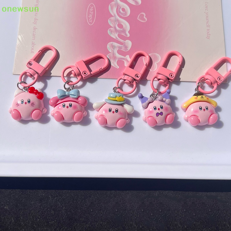 Onewsun cartoon gourmet pig móc khóa túi xe dễ thương phụ kiện chìa khóa trẻ em sinh nhật món quà mới mới