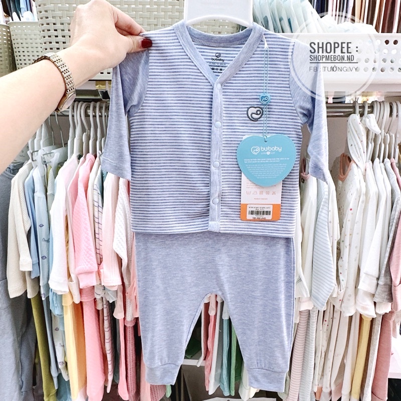 Bộ sơ sinh cài giữa Bu Baby cho bé trai bé gái