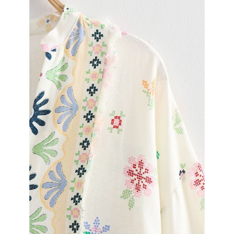 Váy In Pha Trộn qunz flax 6123