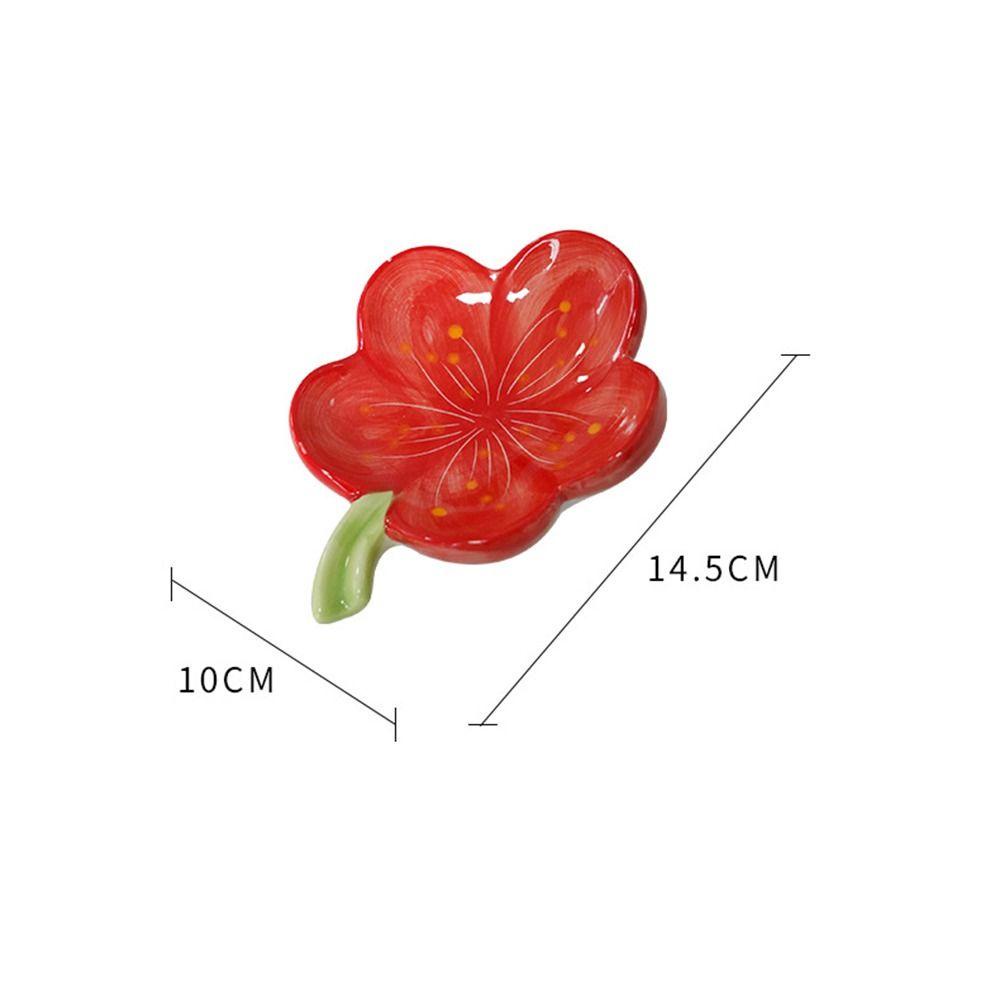 Giá đỡ xà phòng hoa bằng gốm dalton, gốm sứ sáng tạo, dụng cụ lưu trữ đĩa xà phòng tự thoát nước nhà bếp hình hoa đào