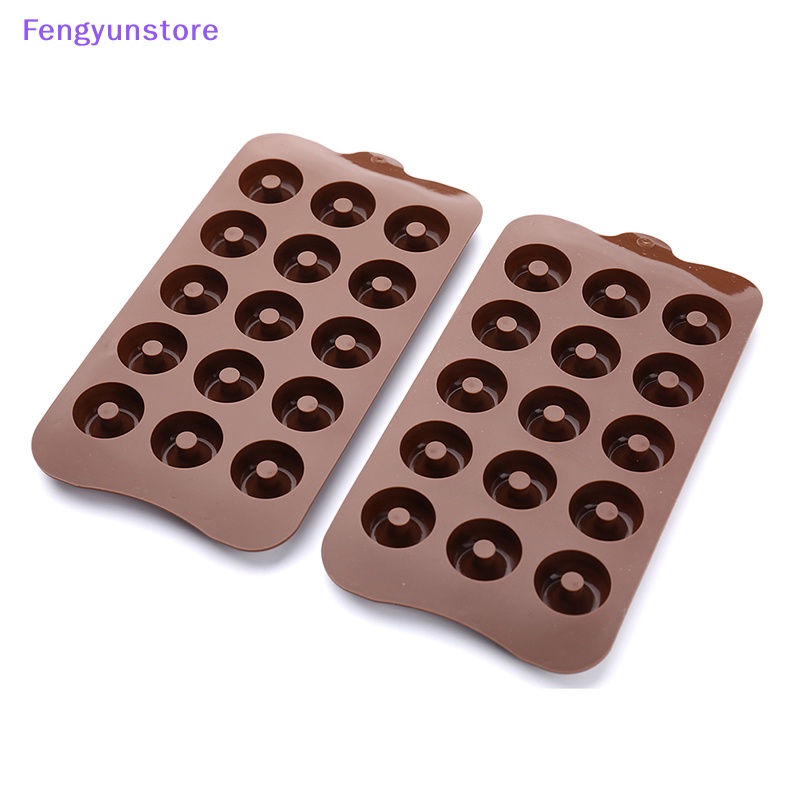 Feng 3d donut silicone gummy mold 15 cavity donut ring maker khuôn dụng cụ nhà bếp vn