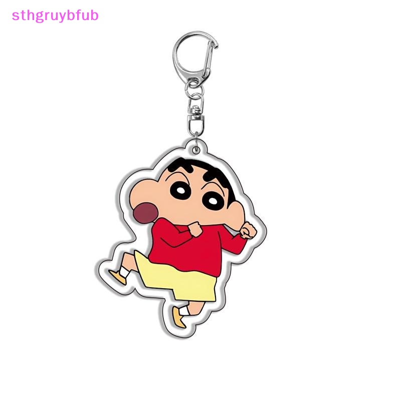 Sthb kawaii anime crayon shin-chan keychain phụ kiện đồ chơi phim hoạt hình túi dễ thương mặt dây chuyền ba lô đồ trang trí acrylic móc chìa khóa đồ chơi trẻ em vn