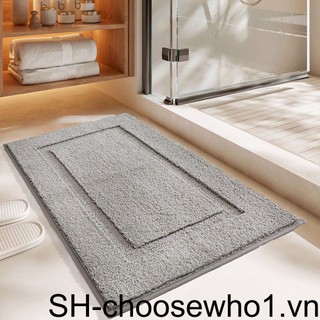 1/2/3 plush quick-drying bathroom mat with anti-slid bottom for secure grip bathroom rug mat absorbent