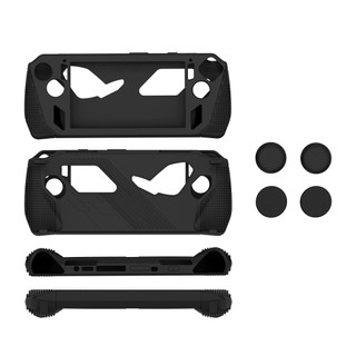 Đối với asus rog ally game console case soft silicone protection cover anti-scratch protector shell sleeve and fourthumb grip caps game phụ kiện