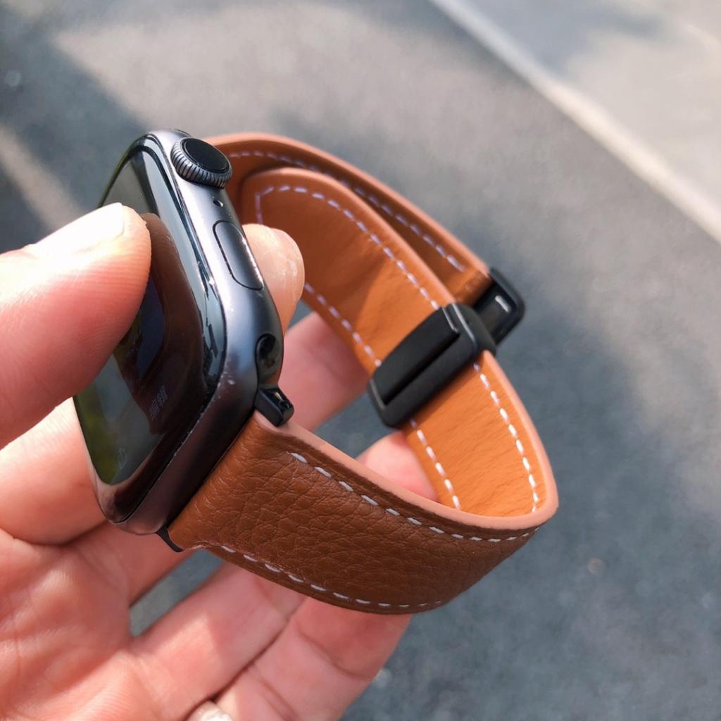 Không thấm nước và mồ hôi Dây đeo bằng da thật cho Apple Watch ultra 49mm iWatch Series 8 7 6 5 4 41mm 45mm 40mm 44mm