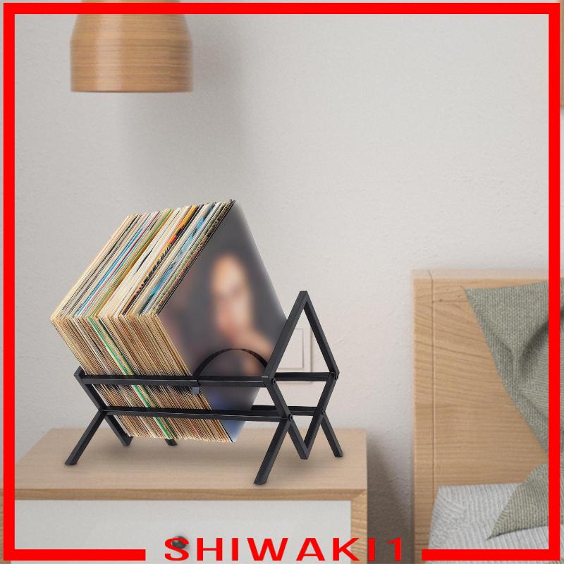 Record stands holder magazine files stand organizer ngang dễ dàng lắp ráp đa chức năng mạnh mẽ giá để bàn chắc chắn giá đỡ album lưu trữ