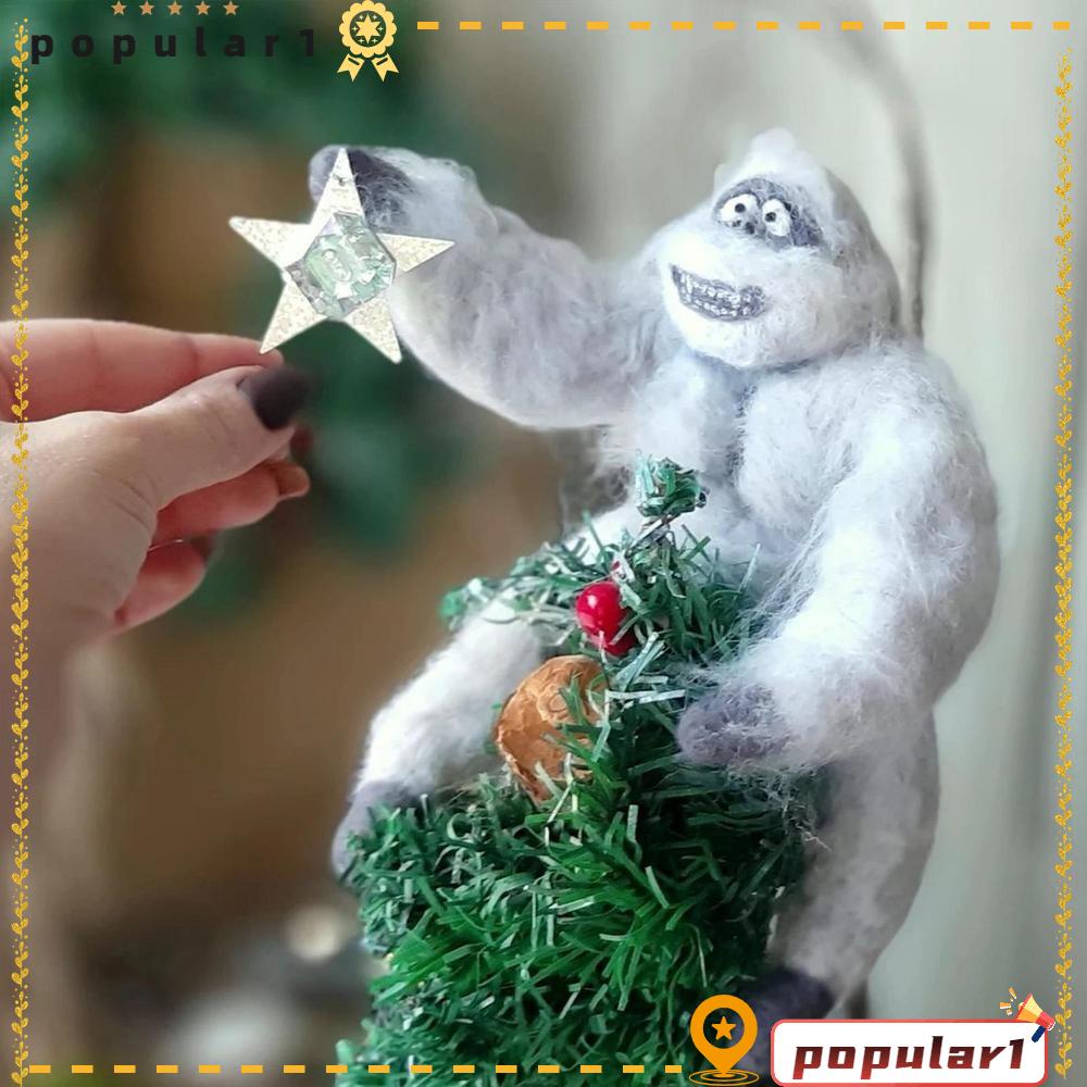 Popular abominables snowman xmas quà tặng cây thông noel trang trí đồ chơi sang trọng gối trẻ em
