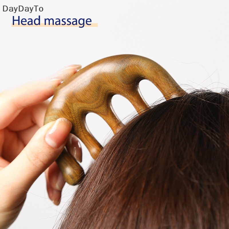 Daydayto head meridian massage comb green sandal liệu pháp châm cứu răng rộng năm.