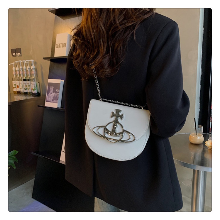 Vivienne westwood xu hướng thời trang túi yên ngựa túi đeo vai nữ túi messenger