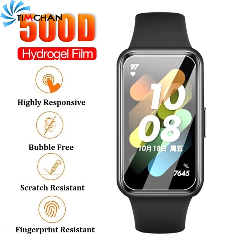 1pc not glass touch friendly soft protection film / transparent smart watch screen protector / full coverage anti-scratch tpu hd hydrogel film / for huawei band 8 phụ kiện
