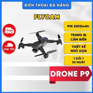 Flycam drone p9 - pro camera 4k hd kết nối wifi qua smart phone, flycam trang bị cảm biến va chạm 4 chiều, d
