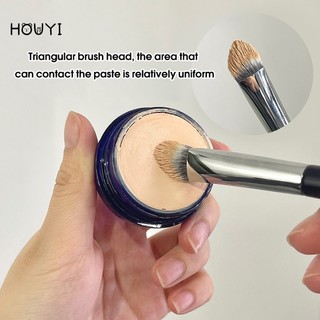 1pc angled contour makeup brushes / multi-function facial concealer brush / cover dark circles foundation brush detail beauty tool