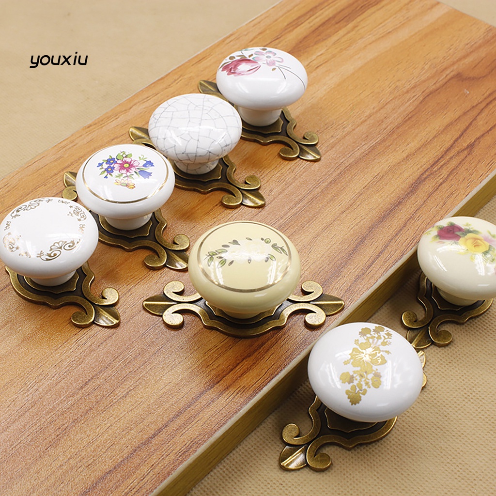 Yi * Tay Nắm Cửa Hình Tròn Bằng Gốm Dày Thoải Mái Cho Nội Thất 10.vn