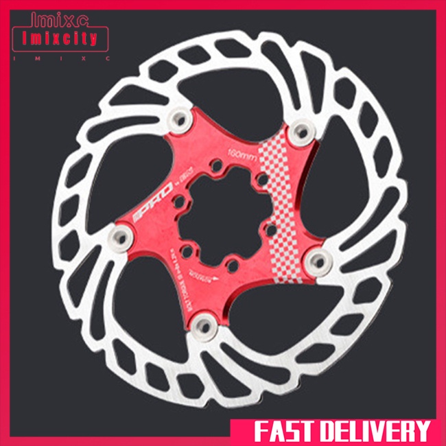 Imixcity mtb 140/160/180 / 203mm đĩa phanh xe đạp đường bộ phanh xe đạp nổi sáu đĩa đinh cho phanh xe đạp leo núi