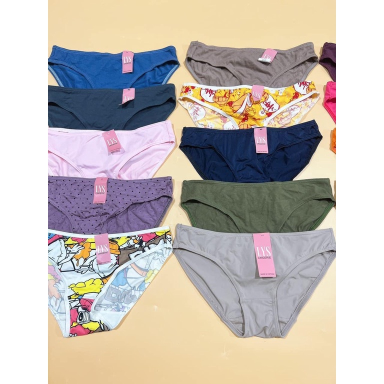 Sale Combo 10 Quần lót LYS hàng xuất dư sịn cho mẹ và bé gái, chất cotton thi thoảng có thêm thun lạnh