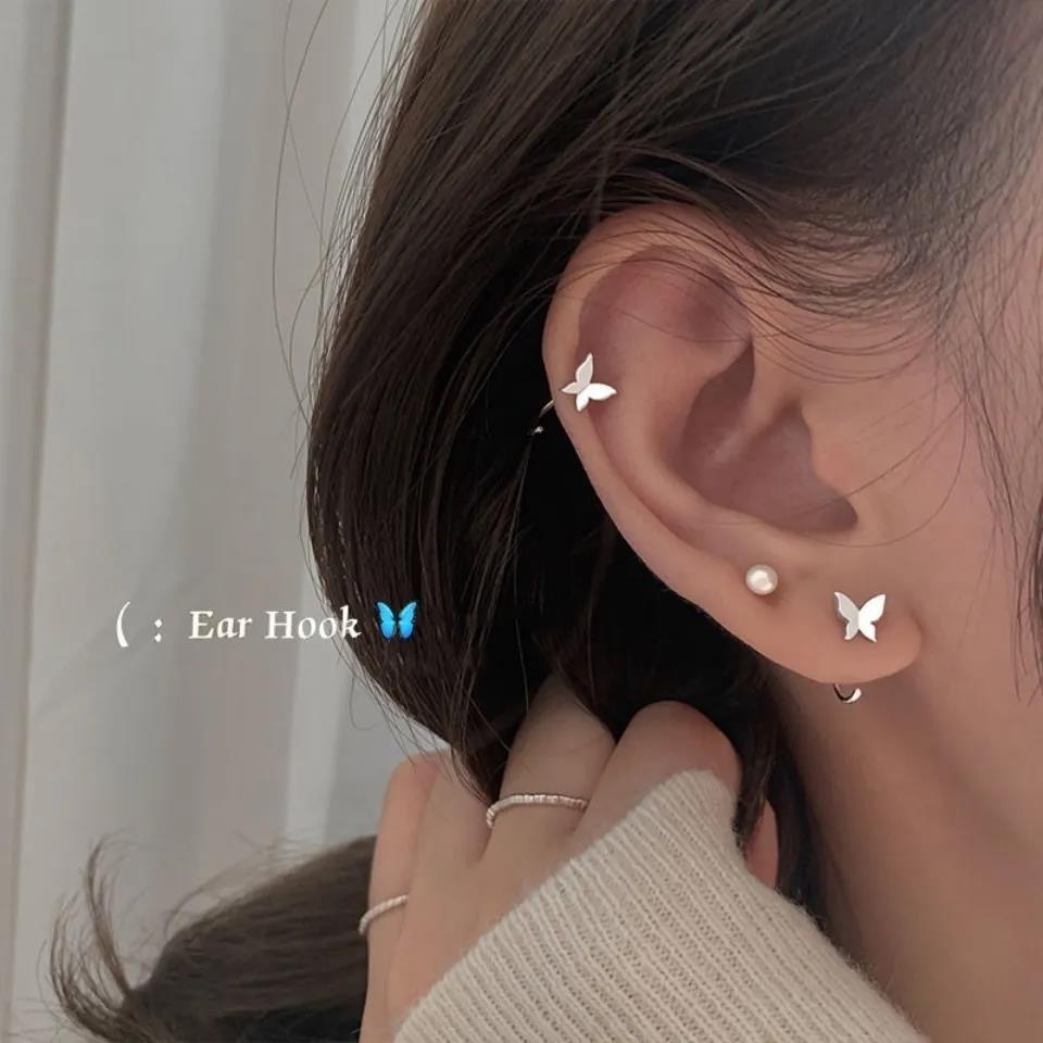 Bông tai bướm nhỏ đơn giản cho nữ bông tai cao cấp và đa năng