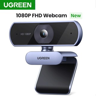Ugreen webcam 1080p full hd camera 2k máy tính xách tay usb camera webcam với micrô kép để gọi video phóng to youtube