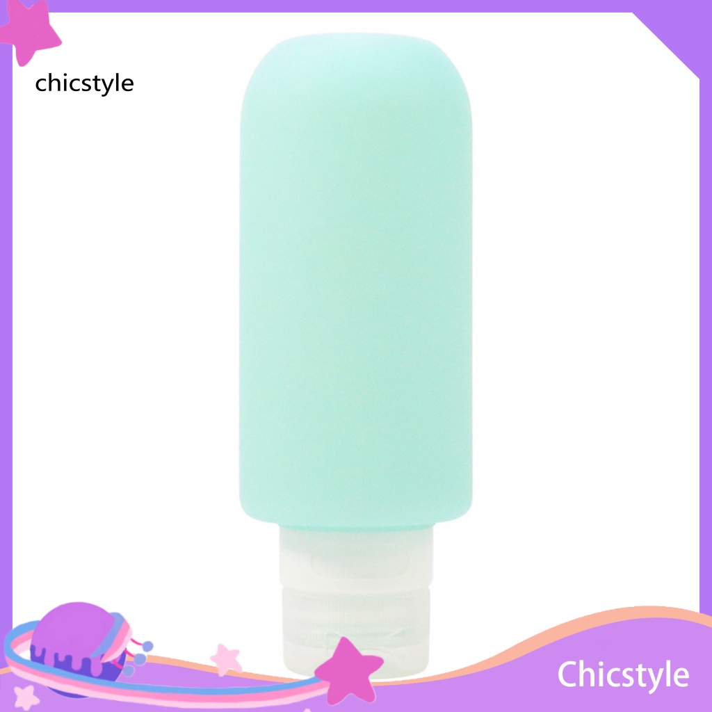 Chic chai dầu gội đầu di động phụ nữ cung cấp silicone du lịch chai pha chế có thể nạp lại dung tích lớn