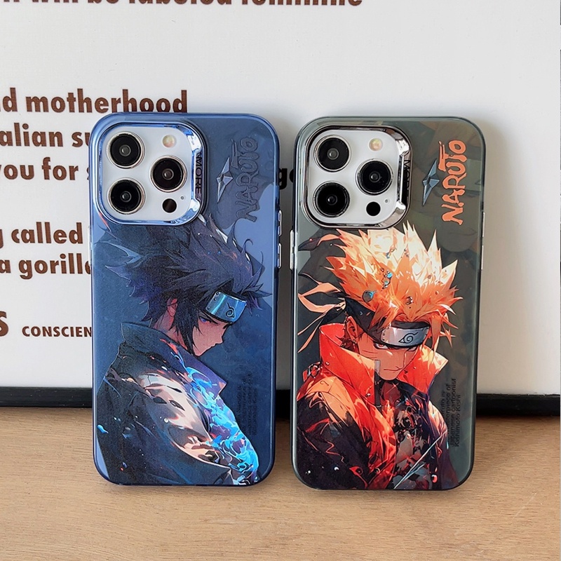 Áo gió god of war naruto sasuke anime cartoon phone case cho iphone 11 14 13 12 pro max cover