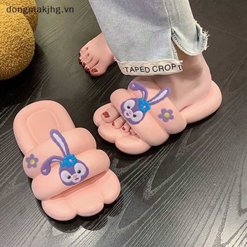 Dép trong nhà dày đế chống trượt dép dép nữ sinh viên dễ thương phim hoạt hình dép ngoài trời