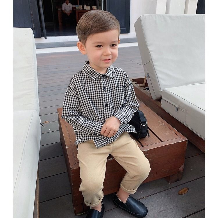 Quần Dài Thể Thao Bằng cotton Phong Cách Hàn Quốc Thời Trang Xuân Thu Cho Bé Trai