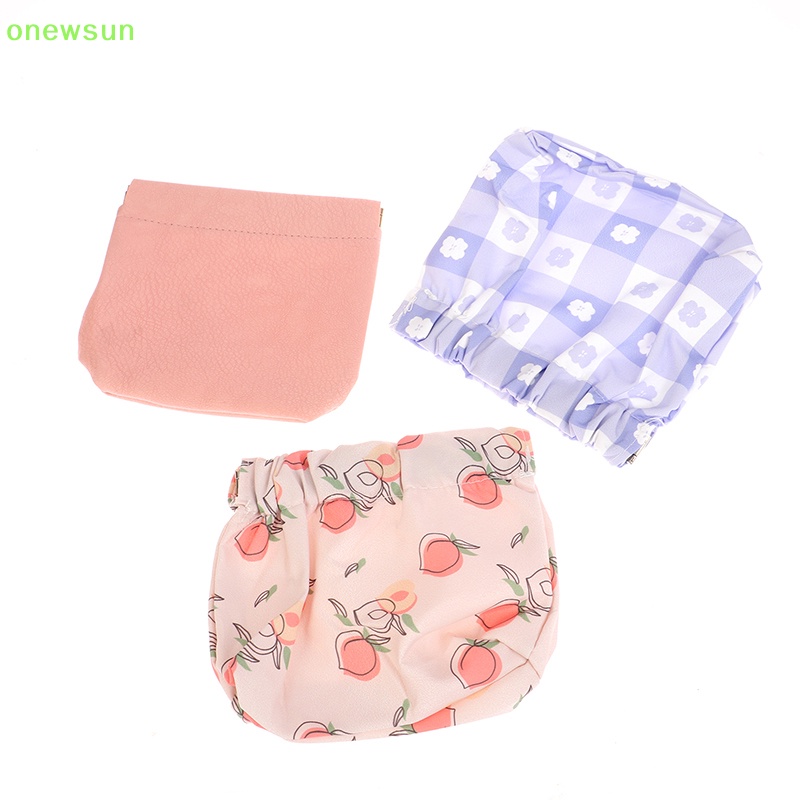 Onewsun 1pc túi lưu trữ tự động đóng không thấm nước tiền xu nhỏ ví dung lượng cao vải oxford phim hoạt hình túi phụ nữ túi phụ kiện mới