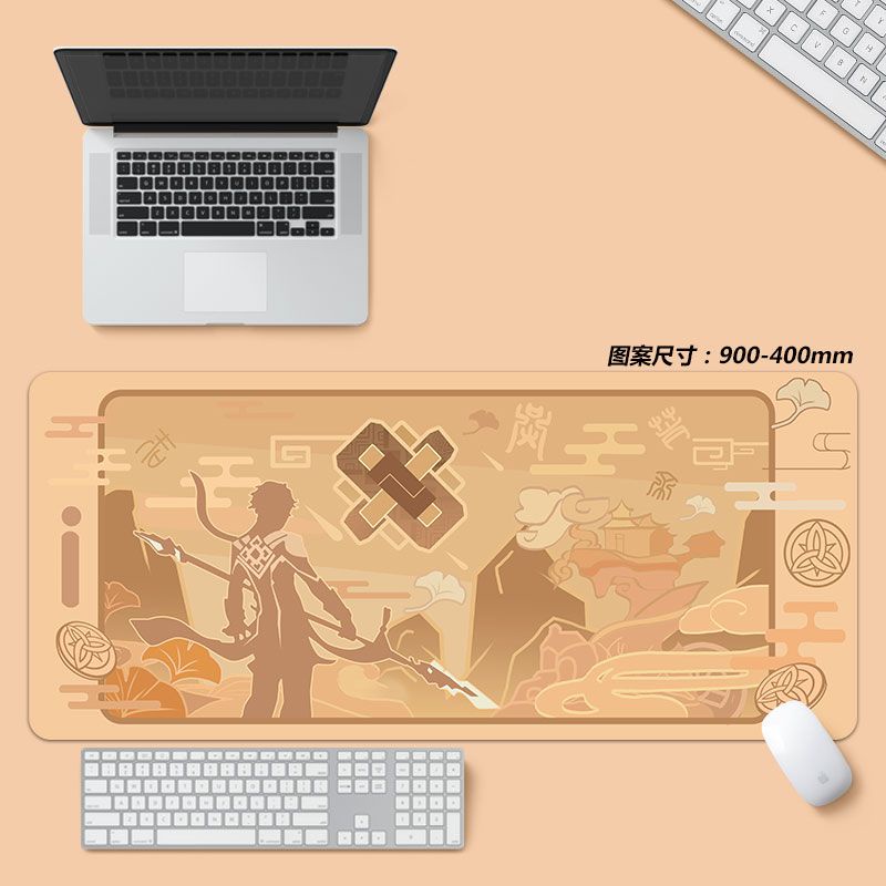Genshin impact mouse pad siêu lớn nhân vật yêu thích kết cấu bàn phím máy tính bàn phím chơi game bàn di chuột bàn học sinh
