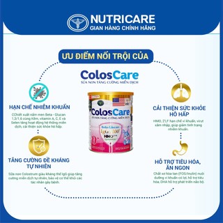 sữa bột Nutricare ColosCare 0+ 800g