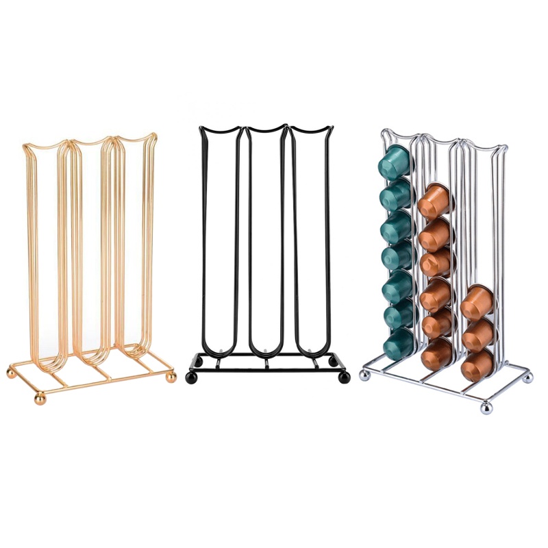 Giá Đỡ Đựng Viên Nang Cà Phê Hai Mặt Bằng Kim Loại Dành Cho Nhà Bếp Văn Phòng