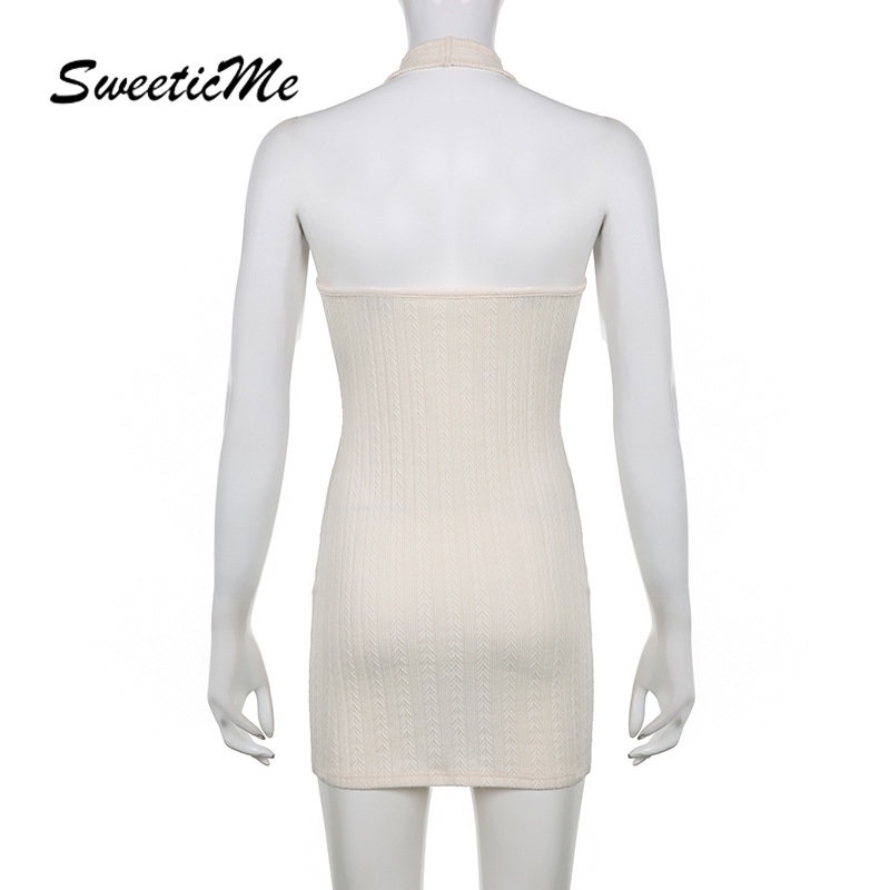 Đầm Hai Dây Hở Lưng Màu Trơn Thời Trang Mới 2023 Dành Cho Bạn Nữ