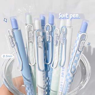 Set 4 Bút Bi Mực Đen / Trắng Ngòi 0.5mm