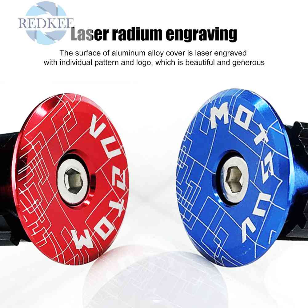 Set 2 Nút Gắn Tay Lái Xe Đạp MTB Bằng Hợp Kim Nhôm