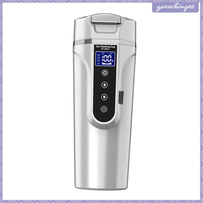 Ấm Đun Nước Màu Đen 12V / 24V 450ml Điều Khiển Cảm Ứng Cho Xe Hơi / Xe Tải