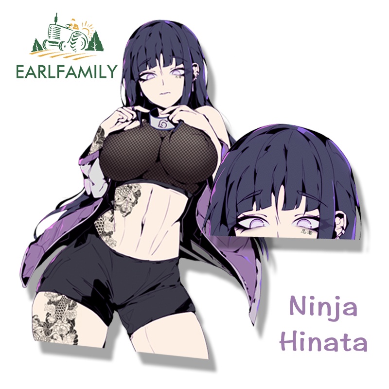 Miếng Dán Hình Xăm Hoạt Hình Ninja Hinata Fanart Nghệ Thuật