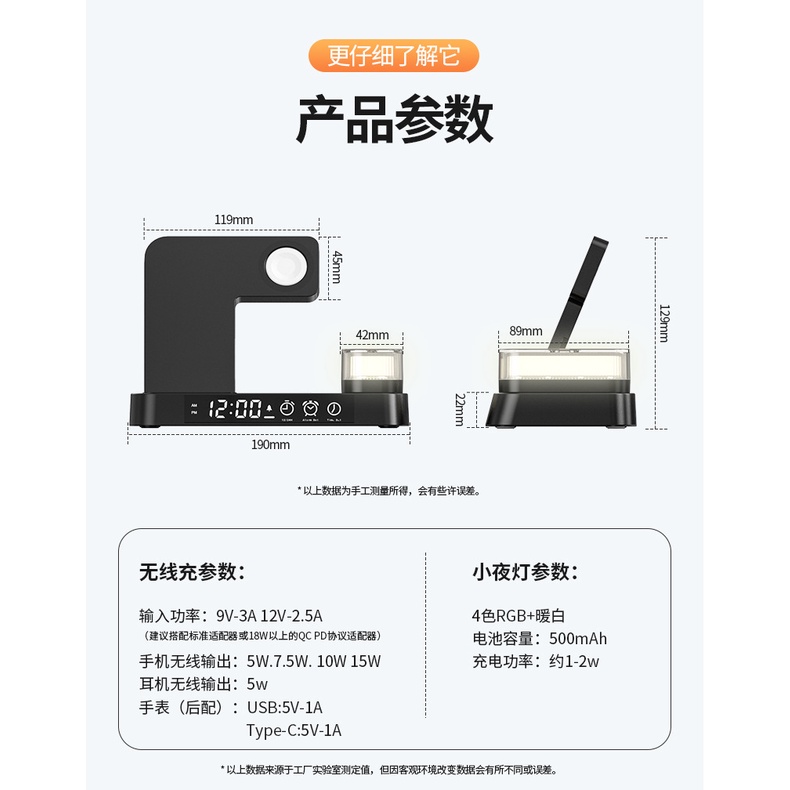 Hàng Mới Về Mới Đế Sạc Không Dây Đa Năng 25W Cho iPhone14 / 13