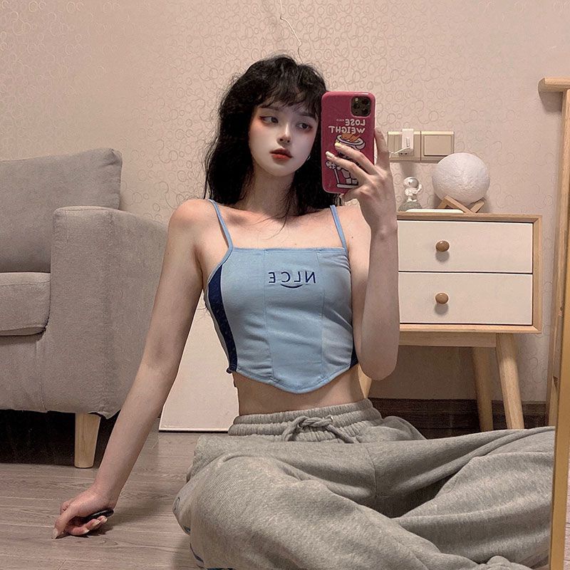 Áo Hai Dây Ôm Dáng Phong Cách Mỹ Thời Trang Cho Nữ