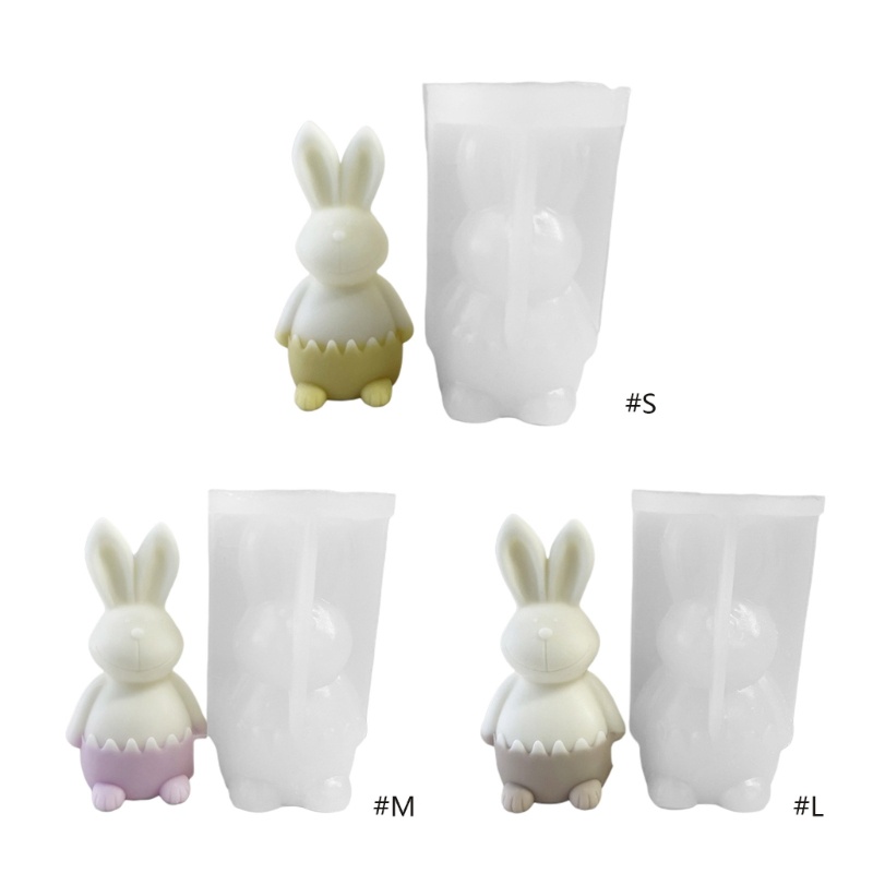 Khuôn Silicone Hình Thỏ Làm Xà Phòng Thủ Công DIY