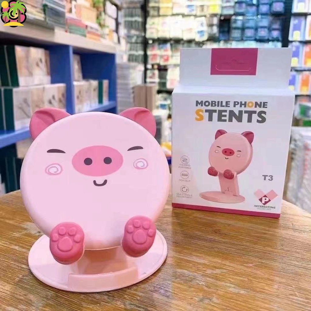 Giá Đỡ Điện Thoại / Máy Tính Bảng Đa Năng Dạng Gập Họa Tiết Hoạt Hình Dễ Thương CR1