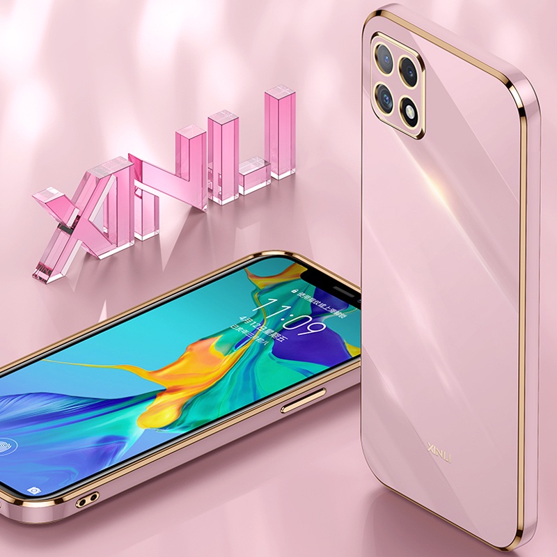 Ốp điện thoại KOOSUK dẻo vuông mạ màu cho Samsung Galaxy Note 10 Lite S10 Lite A81 A91