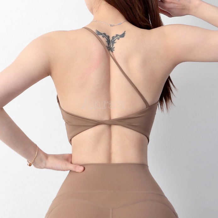 Áo Ngực Thể Thao Một Vai Chống Sốc Nhanh Khô Size S-L