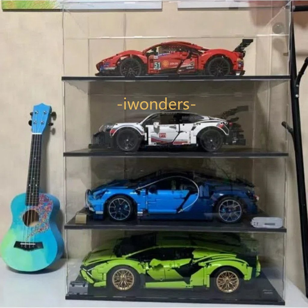 Hộp Trưng Bày Mô Hình Xe Hơi Thể Thao Bằng Acrylic Chống Bụi 42143 42115 42096 42096 911 Ốp