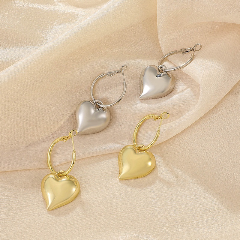 Khuyên Tai Hình Trái Tim Phong Cách Bohemian Dễ Thương Dành Cho Nữ