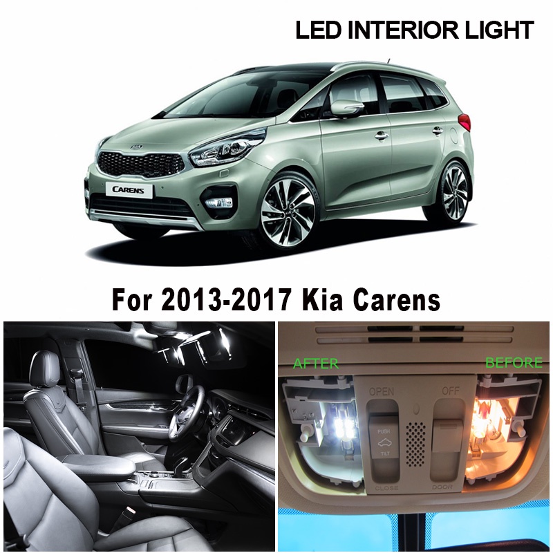 Set 11 Đèn LED Canbus Đọc Sách Gắn Biển Số Xe Hơi Kia Carens For Rondo 2013 2014 2015 2016 2017