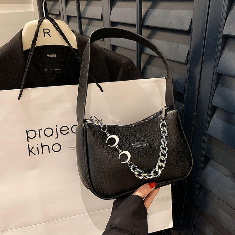 Túi Xách Đeo Vai Phối Dây Xích Thời Trang Pháp Cao Cấp Cho Nữ