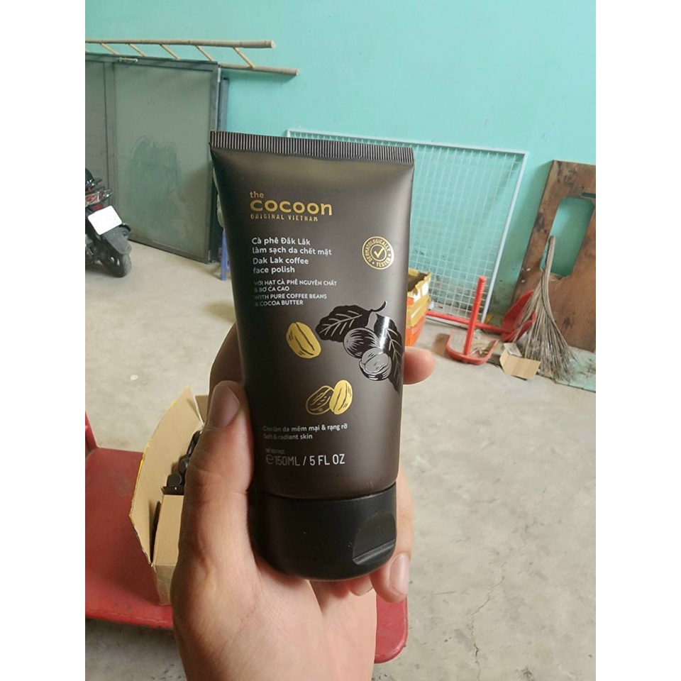 Tẩy tế bào chết Cafe Cocoon tuýp siêu đẹp nè 150ml