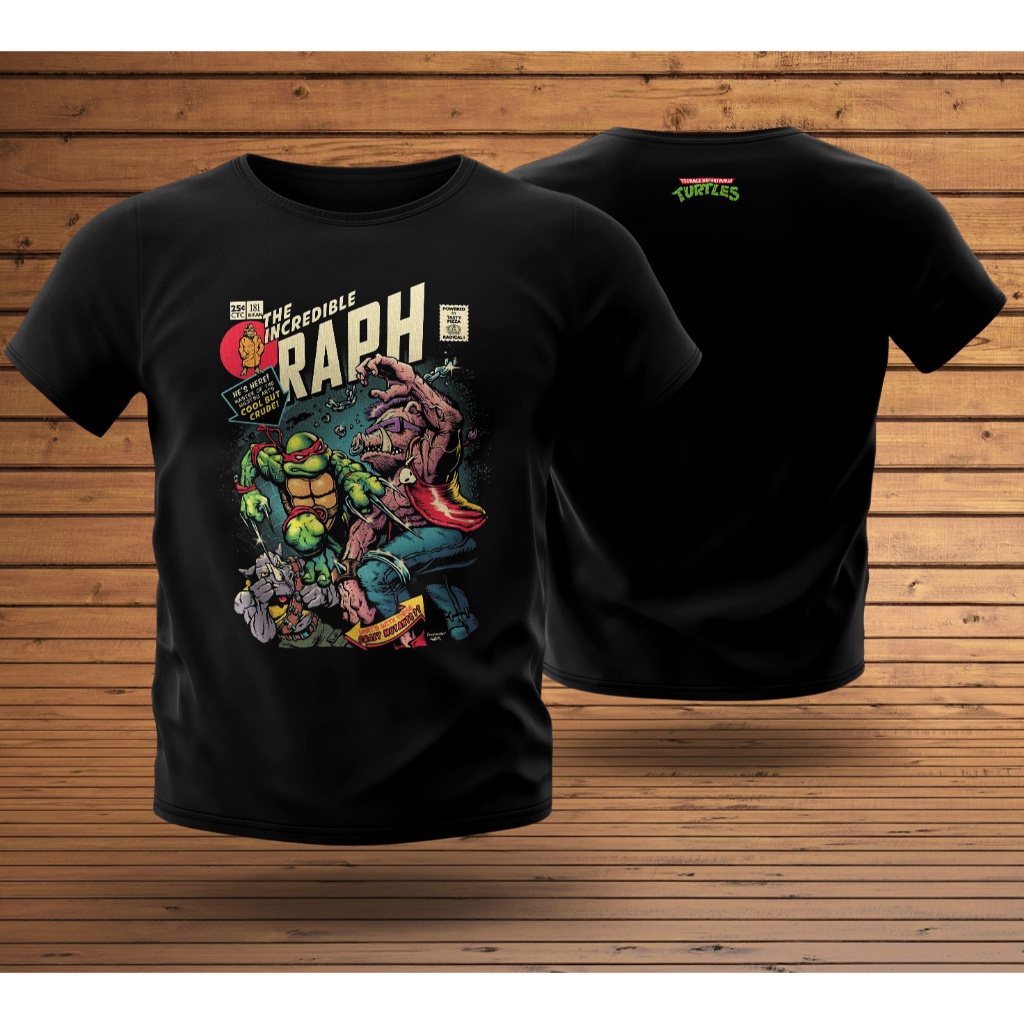 Phim hoạt hình Ninja Rùa Áo thun Raph đáng kinh ngạc | Rùa Ninja Baju | Chất lượng cao | Cotton Cao 