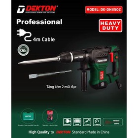 TÓP BÁN CHẠY Máy Đục Bê Tông DEKTON CÔNG NGHIỆP DK HD3502 1500w - Máy Đục 17 Ly shop htp