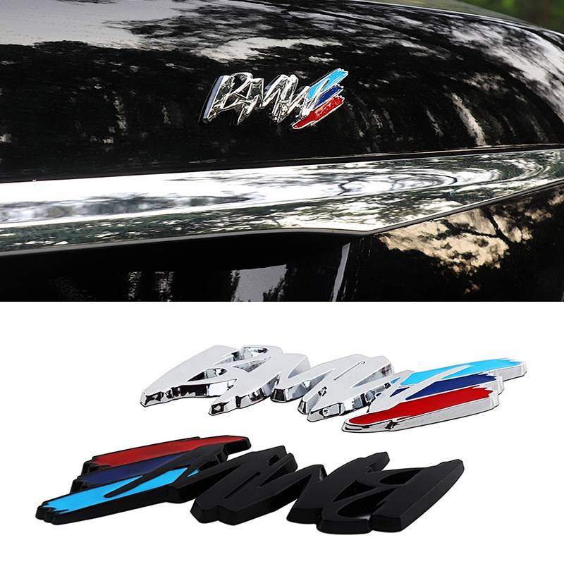 Bmw Fender Metal Side Seam Label 3d Stereo Car Stickers Cool Modification Labeling Car Decoration Supplies Car Body Sticker 7N5W